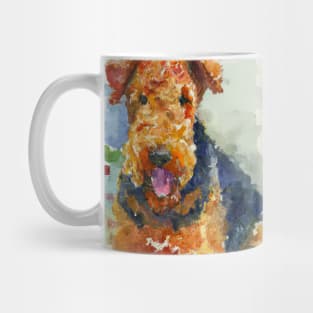 Watercolor Airedale Terrier - Dog Lovers Mug